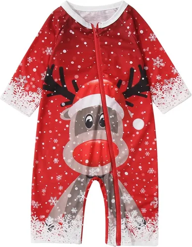 Vista 2 de Matching Family Pajamas 2023 Christmas Pajamas Family Sets Ugly Christmas Pajamas Set 2 Piece Xmas Holiday Pjs Sets