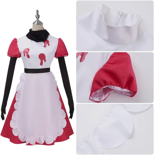 Vista 8 de Weixu Disfraz de anime Niffty para cosplay, disfraz de uniforme de Halloween, carnaval, fiesta