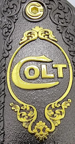 Vista 7 de Tek_Tactical Nuevo COLT 1911 - Puños de tamaño completo, color negro y doradoF