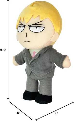 Vista 4 de Great Eastern Entertainment Mob Psycho 100 Arataka Reigen - Peluche móvil de 8 pulgadas de alto