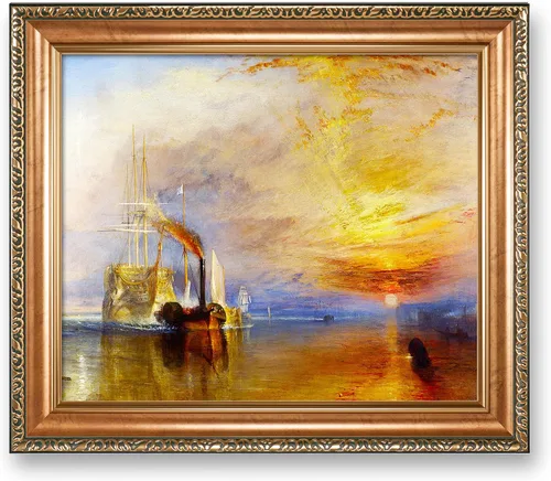 Vista 9 de A&T ARTWORK A Brisk Breeze por Willem van de velde Reproducciones de pintura de velero, impresiones en lienzo giclée para decoración del hogar, 20 x