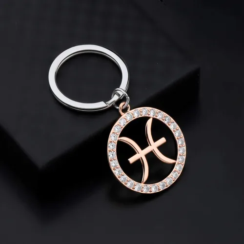 Vista 5 de TGBJE Llavero de constelación del zodiaco, regalo del signo del zodiaco, regalo de contorno del zodiaco, horóscopo, constelación, celestial, llavero