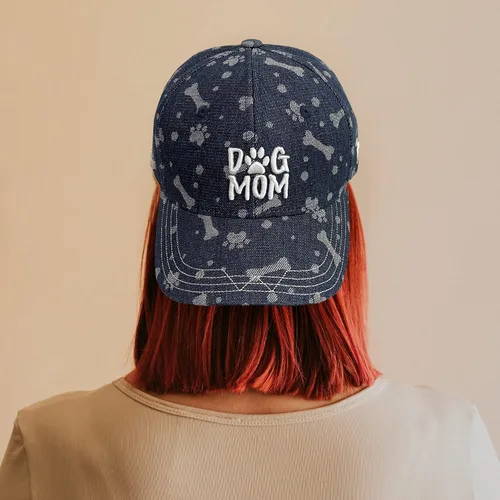 Vista 7 de Waldeal Gorra bordada de béisbol con diseño de perro para mujer, diseño de pata de jacquard, regalo para amantes