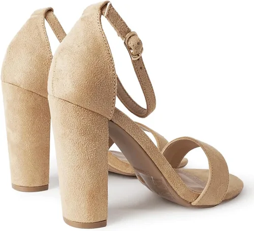 Vista 4 de J. Adams Shirley Tacones para Mujer - Sandalias de tacón alto con correa al tobillo