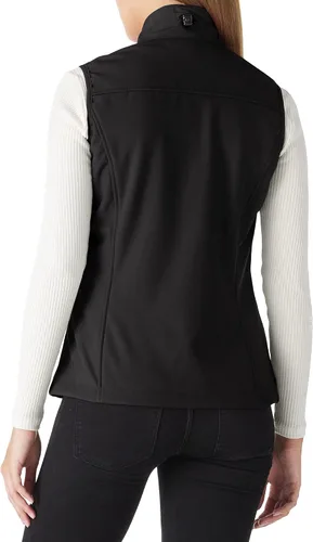 Vista 2 de Outdoor Ventures Chaleco ligero de Softshell para mujer, resistente al viento, con forro polar y cremallera, sin mangas, para correr, senderismo