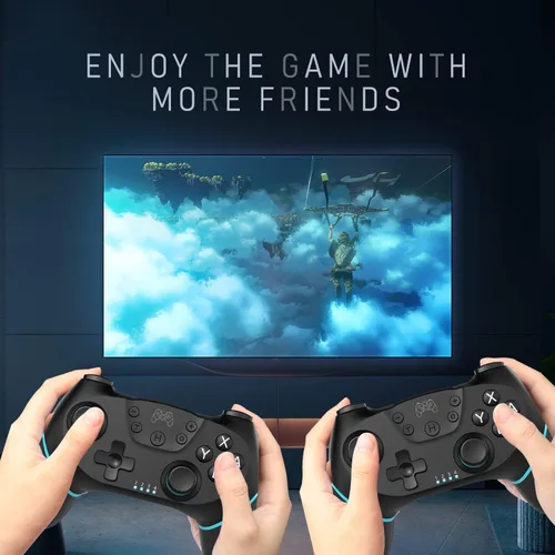 Vista 7 de ASTARRY Controlador de interruptor, controlador profesional inalámbrico compatible con Nintendo Switch Lite, con eje de activación, turbo