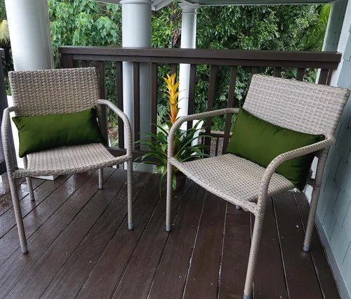 Vista 15 de Funda de almohada lumbar de tela de poliéster para interiores y exteriores, impermeable, rectangular, para todo tipo de clima, para muebles
