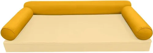 Vista 2 de *Solo funda* Funda de almohada estilo 6 para cuna de 50 x 8 pulgadas, funda de almohada con ribete acanalado AD108