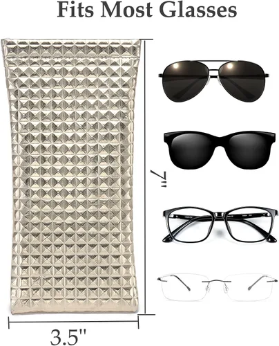 Vista 7 de Paquete de 6 fundas para lentes de sol, versátiles fundas para proteger lentes de sol, joyas y cosméticos