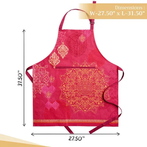 Vista 1240 de Maison d' Hermine Delantales para mujer con bolsillo, 100% algodón (27.50 x 31.50 pulgadas)