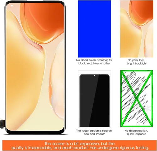 Vista 6 de Pantalla para Oneplus 10 Pro Reemplazo de pantalla para 1+10 Pro LCD Pantalla NE2210, NE2211, NE2213, NE2215, NE2217 Pantalla táctil Digitalizador