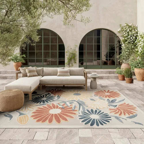 Vista 58 de Nourison Home Aloha - Alfombra beige de 2 pies 3 pulgadas x 12 pies, fácil de limpiar, no se desprende, para dormitorio, sala de estar, comedor