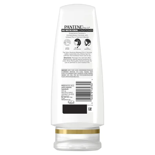 Vista 4 de Pantene Daily Moisture Renewal Duo set, champú de 12.6 onzas y acondicionador de 12 onzas