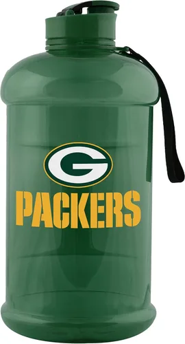 Vista 30 de FOCO Logotipo del equipo de la NFL Botella de agua deportiva grande de plástico transparente de 2L