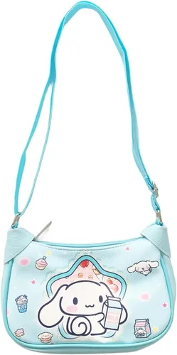 Vista 3 de Educatgame Bolso cruzado kawaii, lindo bolso de piel sintética de gran capacidad para niñas pequeñas, lindo bolso de hombrocruzado