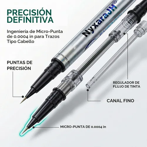 Vista 2 de Bolígrafo de cejas 2 en 1, delineador de cejas de precisión de doble punta con puntas finas, impermeable, 5 colores naturales, herramienta