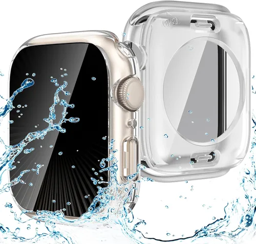 Vista 20 de Goton Funda impermeable con protección de privacidad compatible con Apple Watch, protector de pantalla de 40 mm para Series 6/5/4, SE 3/2/1