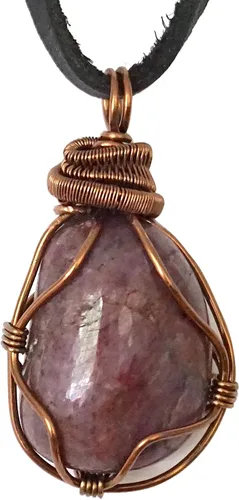 Vista 9 de Designs by Nature Gems Collar de cristal de piedra natal para hombre - Bronce antiguo