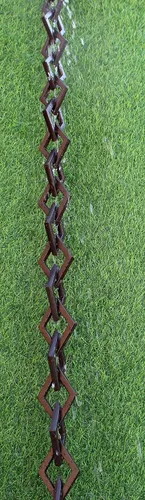 Vista 9 de Diamond Links - Cadena de lluvia (recubrimiento en polvo de bronce) con kit de instalación (9 pies)
