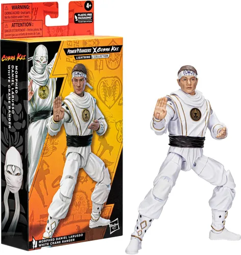 Vista 7 de Hasbro - Power Rangers X Cobra Kai Lightning Collection Morphed Daniel LaRusso White Crane Ranger