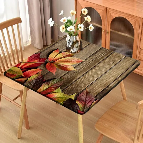 Vista 58 de Mantel redondo ajustable con mantel elástico para exteriores, manteles elásticos redondos para mesas, manteles impermeables y lavables