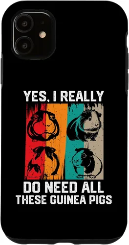 Vista 5 de iPhone 15 Yes I Really Do Need All These Guinea Pigs, funny guinea pig Case