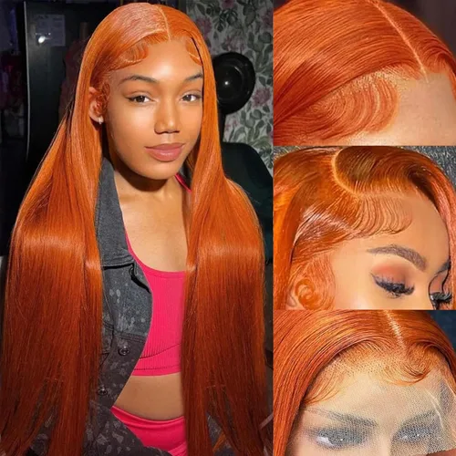 Vista 13 de Pelucas de cabello humano con encaje frontal color borgoña 99J de 13 x 4, pelucas de encaje frontal lacio prearrancado, pelucas de cabello humano