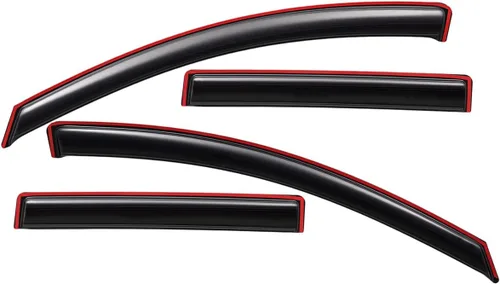 Vista 3 de Lightronic Visera de ventana de ventilación automática con clip extra duradera, compatible con GMC Acadia 2017-2023 (excluye Acadia Limited)