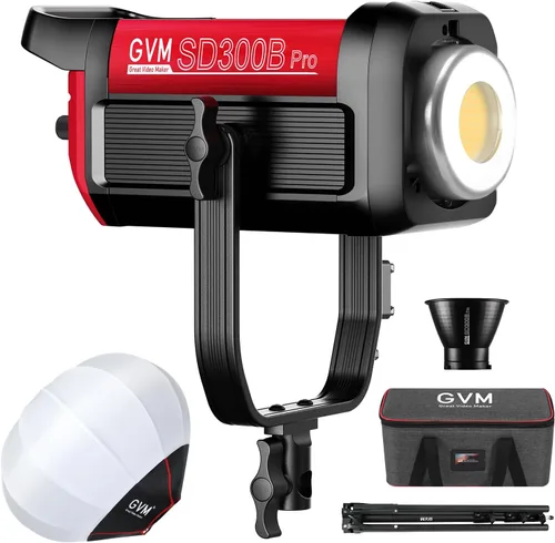 Vista 11 de GVM Kit de Iluminación de Video 300W Luces de Estudio Bicolor con Softbox de Montaje Bowens y Soporte CCT 2700K~6800K CRI 97+ Iluminación Continua