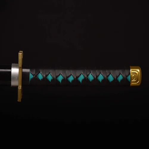 Vista 5 de Espada Katana SV Anime Demon Slayer de 31 Pulgadas, Espada Decorativa Coleccionable para Cosplay, Varias Estilos Disponibles