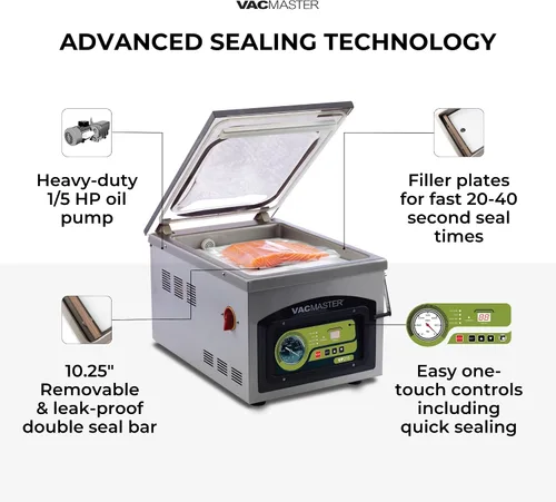 Vista 5 de Sellador al vacío con cámara VacMaster VP215