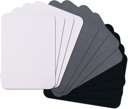 Vista 29 de 15 piezas de parches de tela de calidad premium para planchar por dentro y por fuera, adhesivo más fuerte, algodón, rojo, verde, azul, marrón