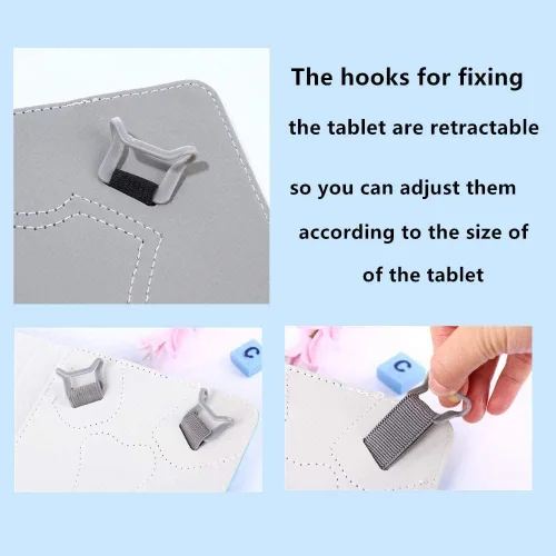 Vista 5 de Funda Universal para Tablet de 7 7.9 Pulgadas, Funda con Soporte Plegable y Sólida, Compatible con Todas las Tabletas Android de 7" 7.9