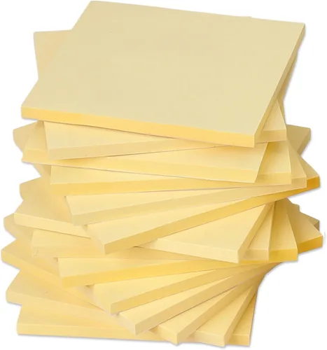 Vista 8 de Notas adhesivas – Pequeñas notas adhesivas de 3 x 3 pulgadas, suministros de decoración de oficina, mini bloc de notas autoadhesivas, pestañas