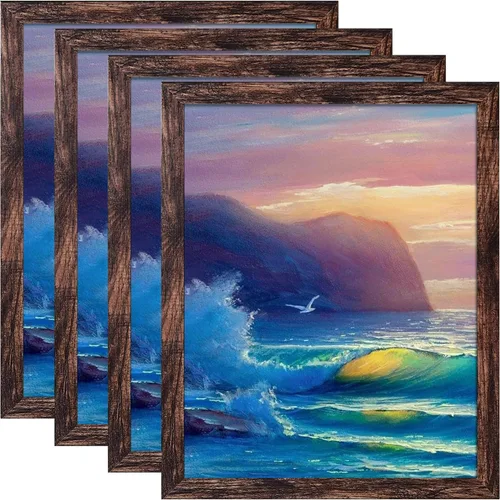 Vista 14 de SESEAT Portarretratos negros de 8 x 10 pulgadas para pared o mesa, para exhibir fotos de 8 x 10 pulgadas con paspartú o de 9 x 11 pulgadas sin