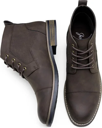 Vista 6 de Jousen Mens Boots Retro Casual Boots for Men Cap Toe Boots for Men