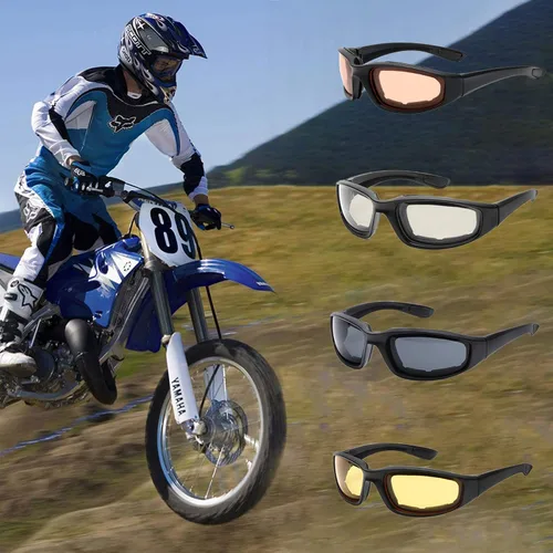 Vista 7 de Peciees - Gafas de sol para montar en motocicleta, 4 unidades, para exteriores