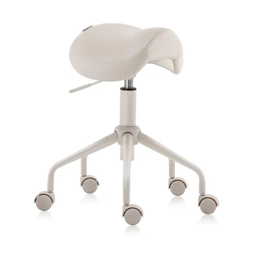 Vista 14 de Taburete hidráulico giratorio 503 de altura ajustable para clínica, enfermería, spas, salones de belleza, dentistas, oficina en casa