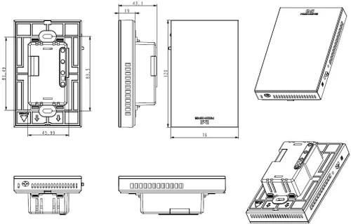 Vista 2 de Termostato programable para calefacción radiante bajo el suelo de la casa, controlador de alfombra térmica para el hogar, auto-adaptación AC