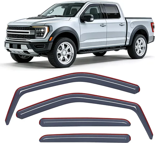 Vista 11 de Nilight - Deflectores de lluvia en canal para Ford Bronco Sport 2021 2022 2023 2024, deflectores de ventana originales, viseras de ventilación