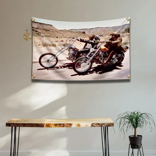 Vista 3 de ENMOON Tapiz de película, bandera de pared, impresión de 3 x 5 pies, decoración del hogar