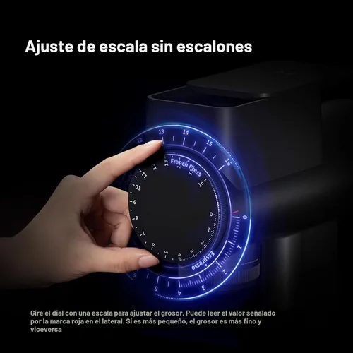 Vista 8 de TIMEMORE Sculptor 064S Molinillo de Granos de Café con Fresas Planas, Molinillo Eléctrico para Espresso con Ajuste de Grosor Sin Escalones, Adecuado