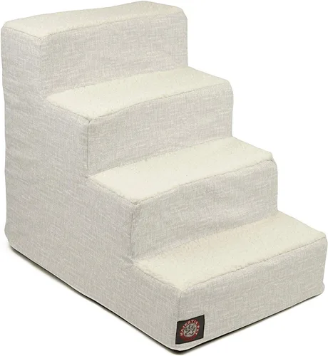 Vista 9 de Majestic Pet - Escaleras portátiles para mascotas suave escalón de espuma de sherpa escalones para perros y gatos rampa para cachorros