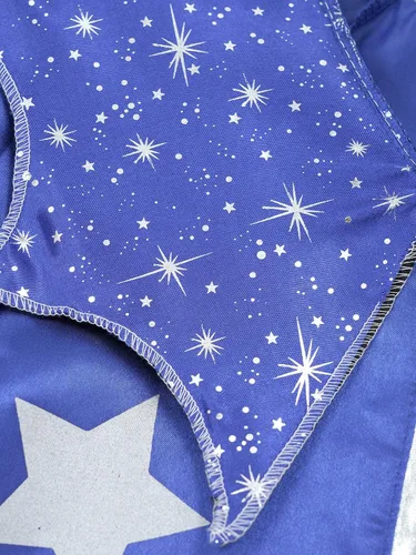 Vista 5 de renvena Disfraz de mago de Halloween para niños y niñas, conjunto de bata y sombrero de brujas