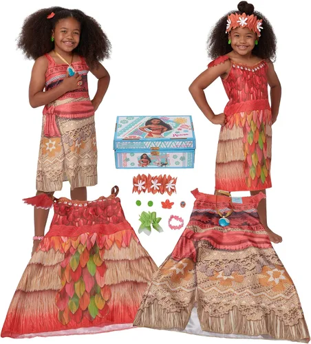 Vista 9 de Disney Frozen Elsa & Anna Sisters Dress Up Trunk Nuevo 2025 [Exclusivo de Amazon]