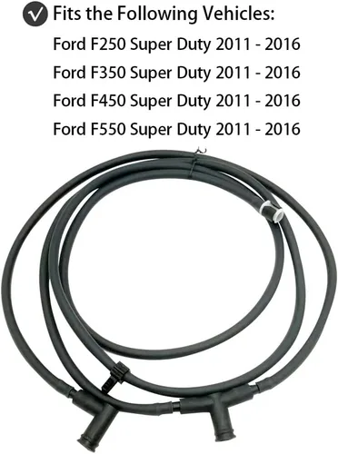 Vista 3 de Kit de manguera de boquilla de limpiaparabrisas para Ford F250 F350 F450 F550 Super Duty 2011-2016 reemplaza BC3Z-17603-A BC3Z-17K605-B