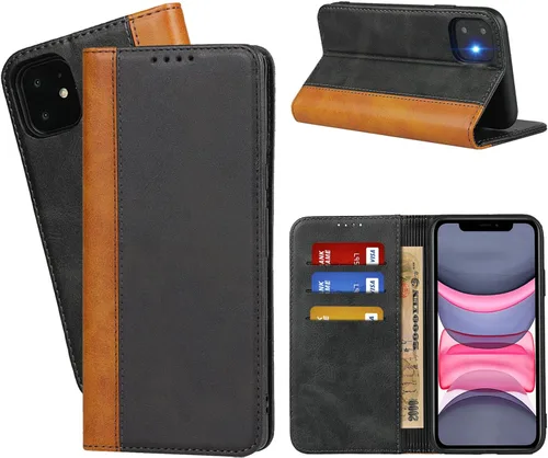 Vista 8 de Havaya Funda compatible con iPhone 11, cartera MagSafe con tarjetero - Funda magnética desmontable 2 en 1 - Ranuras para tarjetas de crédito