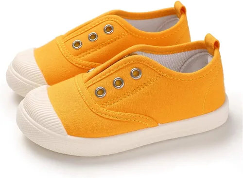 Vista 3 de E-FAK Toddler Shoes Boys Girls Canvas Sneaker Slip-On Kids Shoes Light Weight Fashion Casual Running Shoes(ToddleLittle KidsBaby)