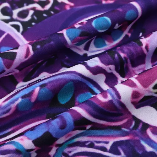 Vista 4 de YMAMIYO Jeans de mezclilla de imitación con estampado de flores para mujer, corte de bota, patrón de bandera desgastada, para verano, casual, micro