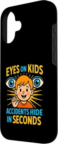Vista 2 de Eyes on Kids Child Safety Gift for Moms, Granny, Grandad Case for iPhone 16